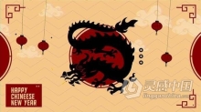 矢量卡通风格中国新年春节喜庆视频片头AE模板 Chinese New Year Intro
