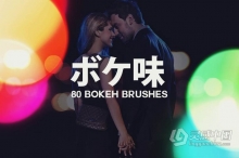 80个大散景漏光光斑笔刷及高清叠加合成背景素材 Boke-Aji – 80 Large Bokeh Brushes