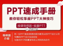 办公神器锐普PPT零基础PPT速成手册中文视频教程