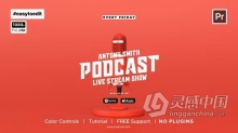 现场直播节目片头在线采访开场白PR模板下载 Podcast Intro Template