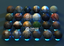 1G的C4D材质球 Cinema4d Material Pack for C4D C4D材质
