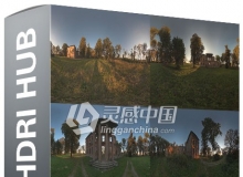 5幅废旧村庄超清HDRI环境贴图 HDRI Hub – HDR Pack 002 Ruin