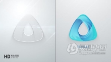 清晰简约线条描边LOGO轮廓带水波纹动画标志AE模版 Clean Logo Reveal