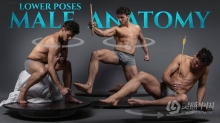 545张男性低位半身旋转艺术姿势造型高清参考图合集 Male Anatomy- Lower Turnaround Poses