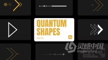 AE模板危险警告拒绝访问失败系统锁定箭头动画元素AE模板下载 Quantum Shapes 01 for After Effects