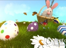 复活节彩蛋卡通动画AE模板 Videohive Easter Egg