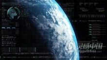 4k分辨率全息地球数字数据遥测信息显示图形用户界面背景视频素材 Futuristic Holographic Earth Head Up Display 02