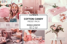 INS可爱棉花糖色调后期调色Lightroom预设 OnPresets-COTTON CANDY