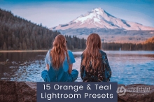 15个INS风橙青色调色Lightroom预设 Orange & Teal Lightroom Presets