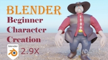 Blender简单角色快速制作入门训练视频教程 中文字幕