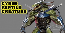 ZBrush机甲蜥蜴数字雕刻制作全流程视频教程 Cyber Reptile Creature Course (Volume 1 & 2)