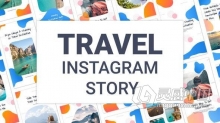 AE模板 适用于旅行宣传Instagram社交品牌故事移动端小视频宣传海报 AE工程 AE文件下载