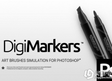 创意CG绘画笔刷 RM Digi Markers
