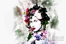 抽象混合水彩Photoshop动作 Abstract Mixed Watercolor Photoshop Action