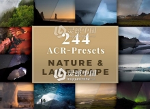 244个风光摄影调色ACR调色插件预设 244 ACR Presets - Nature & Landscape