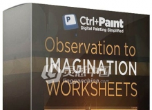 绘画技法-大纲工作表视频教程 Observation to Imagination Worksheets