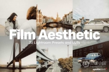20个电影美学AI人工智能Lightroom 预设和电影视频调色LUT预设