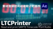 中文AE插件 素材音频时间码读取计时中文汉化AE插件 LTCPrinter V1.0.0 Mac