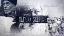 优雅和创意铅笔素描视频黑白艺术相册AE模板下载 Memory Sketch