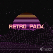 105张复古蒸汽波3D渐变条纹抽象艺术图形元素PNG设计素材 Retro Elements Pack