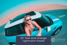 25个INS蓝绿橙色调后期调色Lightroom预设Teal and Orange Lightroom Presets