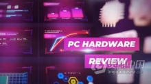 AE模板-3D模型PC电脑硬件评测介绍数据展示动画视频AE模板下载