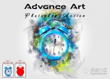 高级艺术绘画PS动作 Advance Art Photoshop Action 附视频教程