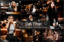 橙黑色城市街拍情绪人像Lightroom预设 12 Dark Urban Lightroom Presets, Outdoor Moody, Best Oran