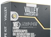 山谷地形贴图素材 TFMStyle – Landscape Kit – Valley