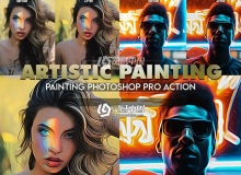艺术绘画PS动作 Artistic Painting Photoshop Action