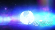 视频素材 数字世界地图新闻节目背景光效地球动画素材视频素材下载