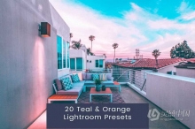 20个橙蓝色电影风光人像lr预设 Teal & Orange Lightroom Presets
