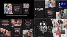 活力时尚场景商业风格产品宣传折扣广告社交媒体展示AE模板下载 Sale Promo Slideshow for After Effects