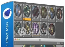 11款C4D炫丽材质 11 Effect Mats C4D材质