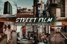 10个街头电影Lightroom 预设 10 Street Film Lightroom Presets