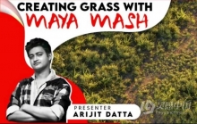 Maya中Mash逼真草坪实例制作训练视频教程 Maya Mash Creating Realistic Grass Like a Pro