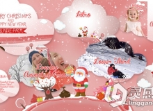欢乐圣诞节动画包装AE模板-Videohive Christmas Vector Bundle