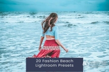 20个时尚人像摄影调色Lightroom预设 20 Fashion Beach Lightroom Presets