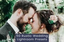 50个乡村电影胶片婚礼Lightroom预设 50 Rustic Wedding Lightroom Presets