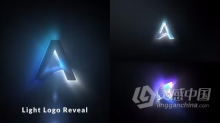 AE模板-Light Logo Reveal光效轮廓描边标志动画AE模板下载