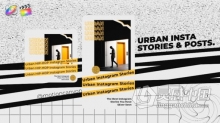 照片博客生活故事体育旅行时尚服装美食短视频模板-FCPX插件 Urban Instagram Stories & Posts