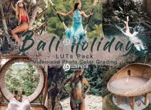 巴厘岛旅拍视频剪辑调色LUT预设 BALI HOLIDAY - LUTs Pack