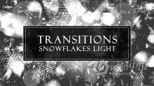 6组明亮雪花光效视频转场过渡动画视频素材 Snowflakes Light Transitions