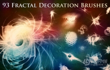 【PS笔刷】93种魔幻抽象超现实装饰图案PS笔刷Affinity画笔Procreate笔刷 93 Fractal Decoration Brushes