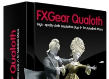 Qualoth布料模拟动画Maya插件V4.2-1版FXGear Qualoth 4.2-1 For MAYA 2011-2016 Win