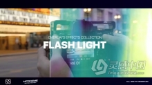 闪烁频闪灯光闪光效果叠加特效元素AE模板下载 Light Flash Effects Overlays Collection Vol. 01