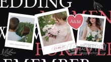 AE模板-创意花卉元素婚礼请柬视频动态婚宴邀请函AE模板下载