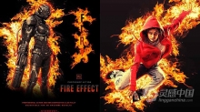 超酷火焰战争海报特效ps动作下载 Firy - Photoshop Action