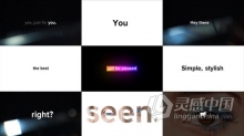AE模板 仿苹果发布会文字快闪动态排版图文宣传片头 AE工程 AE文件下载
