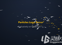 粒子碎片Logo演绎动画AE模板Particles Logo Reveal Toolkit